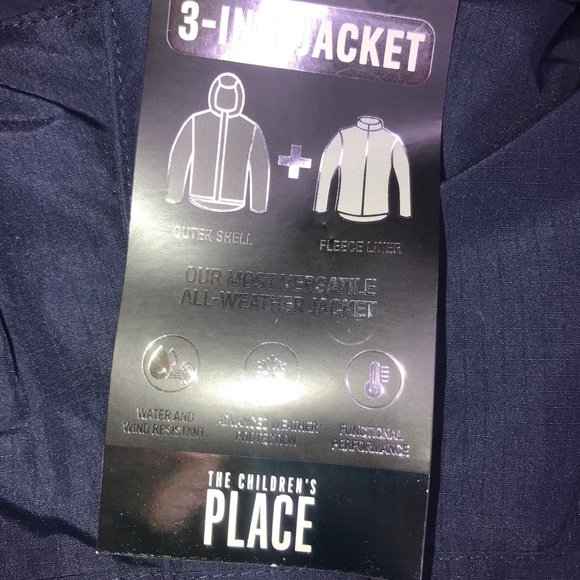 NWT sz 4 matching boys 3in1 jacket puffer winter ski childrens place winter - Picture 7 of 11